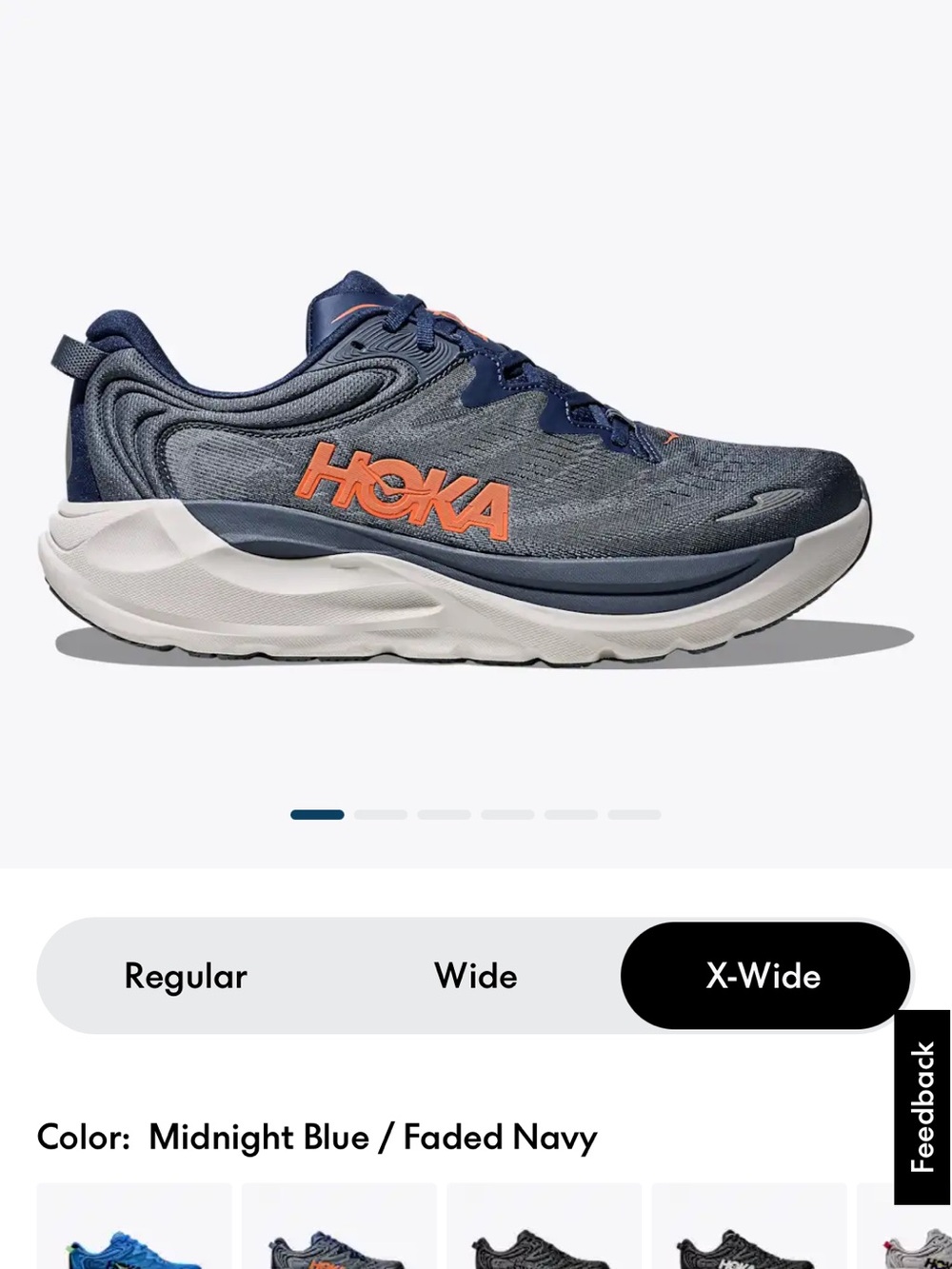 HOKA Gaviota 6 Men’s Running Shoes size 11.5 4E Extra Wide